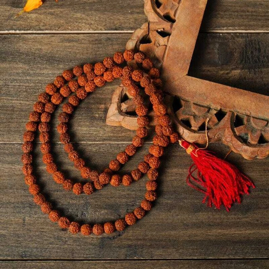 5 Mukhi Rudraksha Mala | 108 Beads | Original Certified