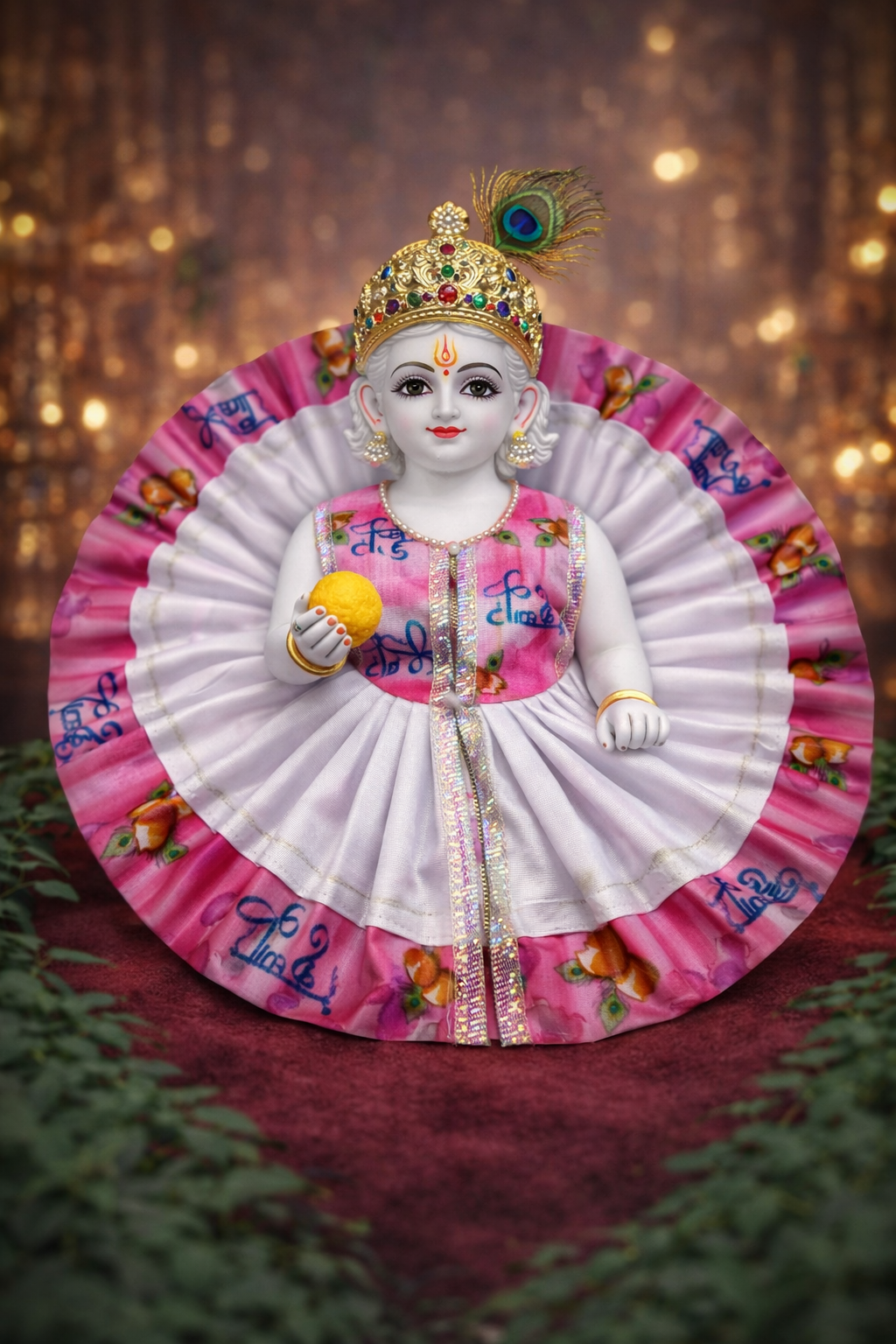 Vrinda Shringar Poshak 💛 — Size 0 | Pack of 4
