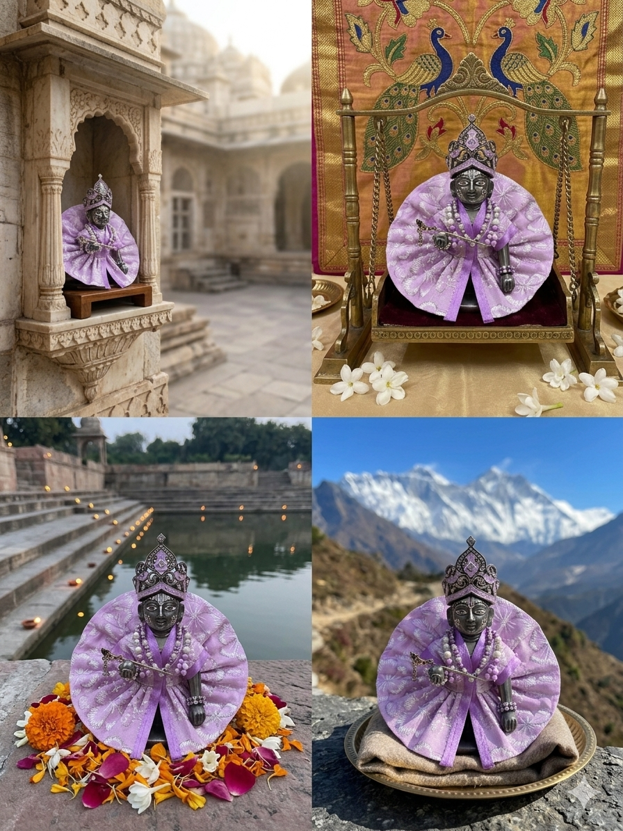 Ladoo Gopal Poshak & Mukut