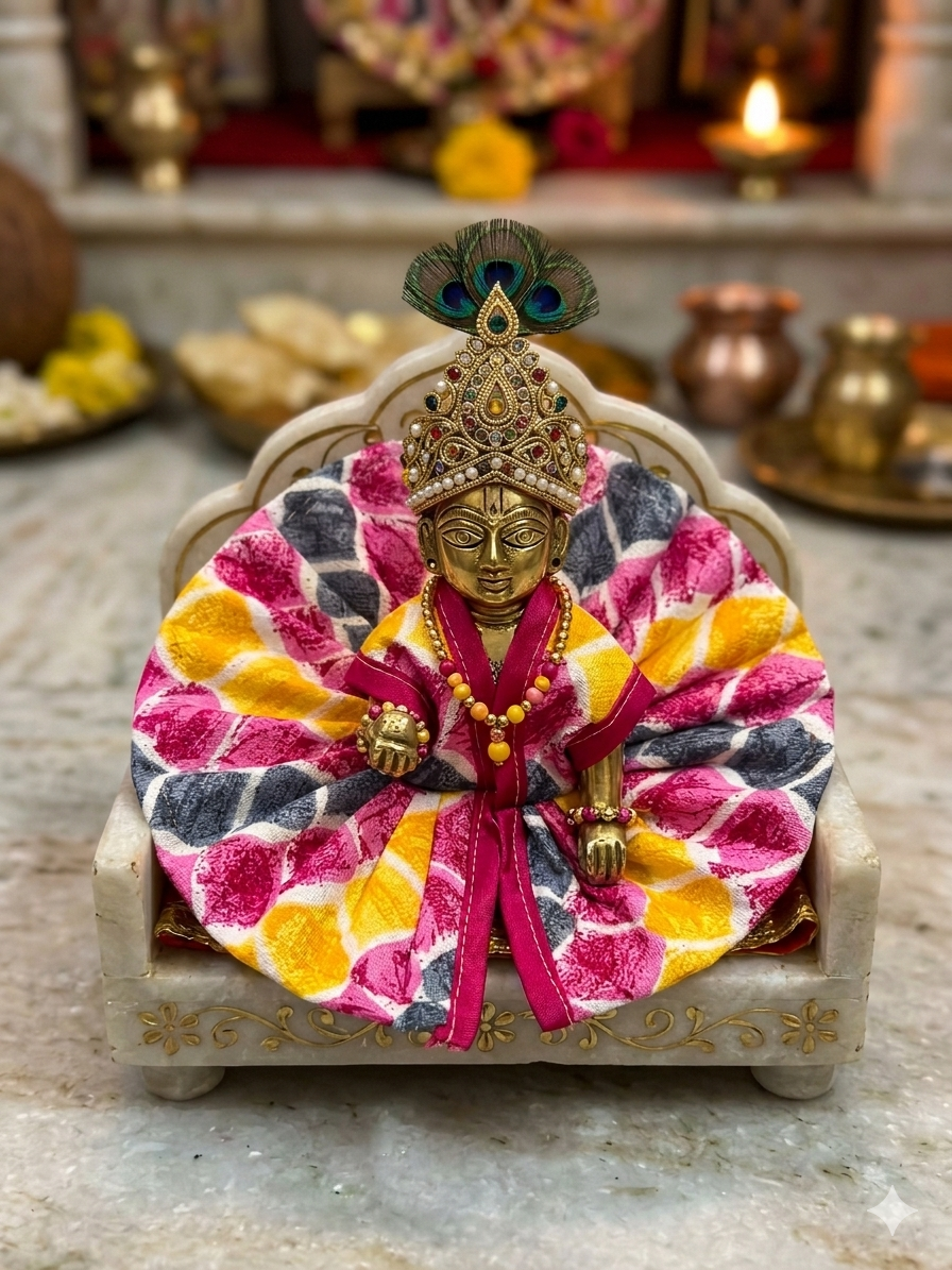Vrinda Poshak – 4 Piece Multicolour Combo Set