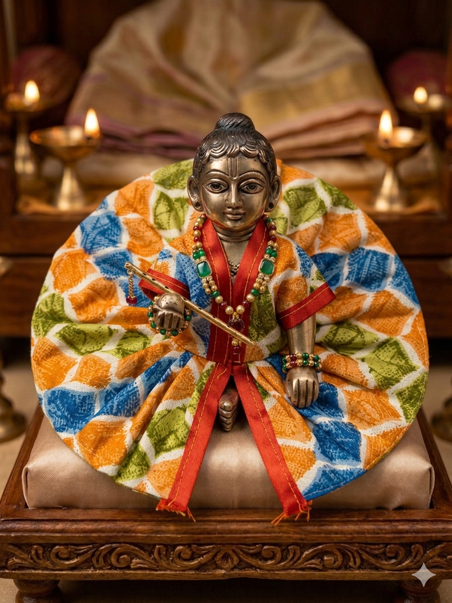 Vrinda Poshak – 4 Piece Multicolour Combo Set