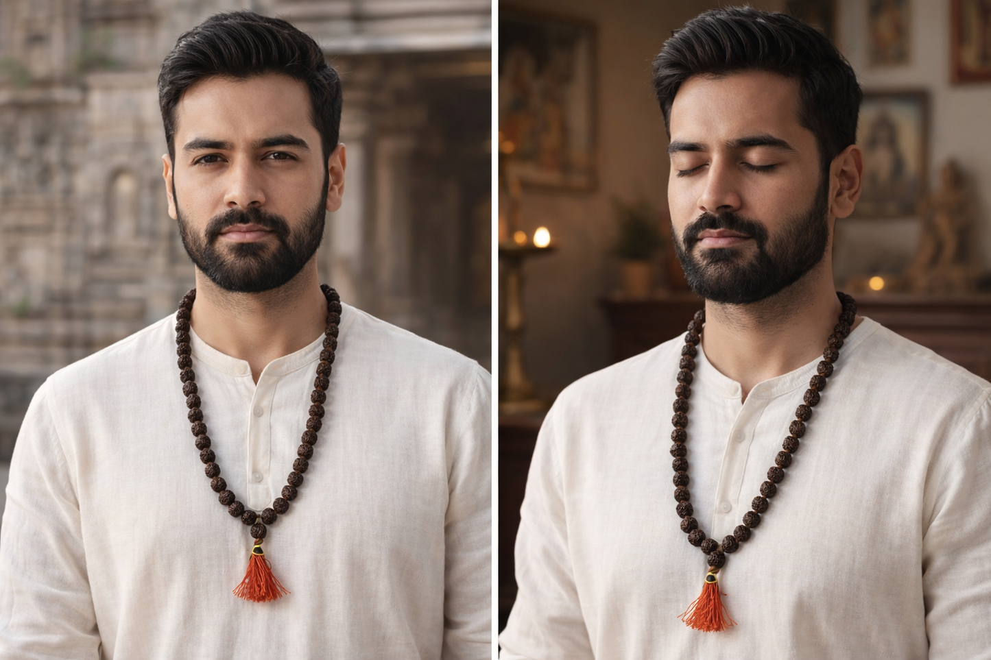 5 Mukhi Black Rudraksha Mala | 108 Beads | Original Certified