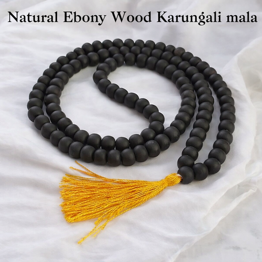 Karungali Mala | 108 Beads | Natural Ebony Wood | Original Certified