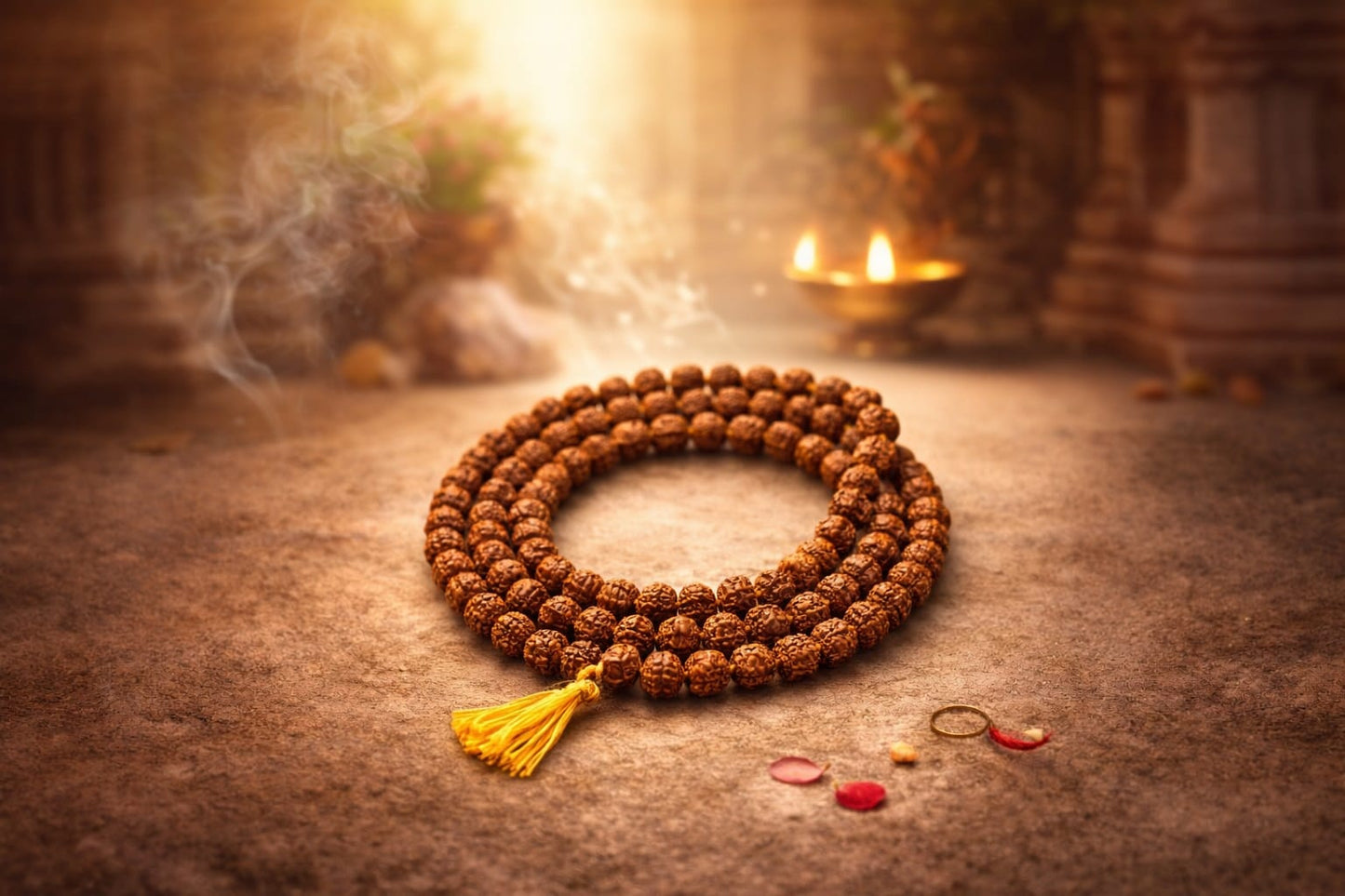 5 Mukhi Rudraksha Mala | 108 Beads | Original Certified