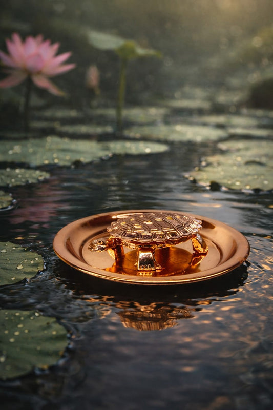Kuber Kachua Plate | Copper Tortoise Dish | Vastu & Feng Shui | Puja Item