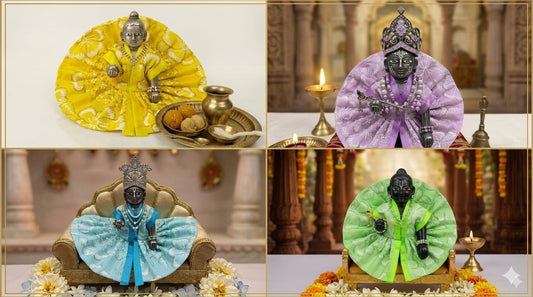 Multicolor Thakur Ji Dress Size 2 | Pack of 4 | Laddu Gopal Poshak