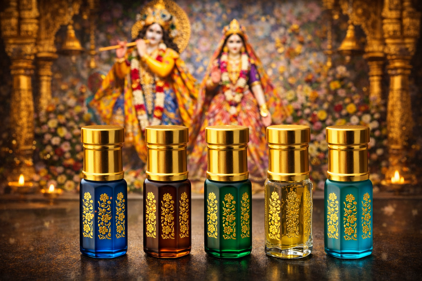 Ladoo Gopal Perfume – Vrindavan Attar Collection (3ml each)