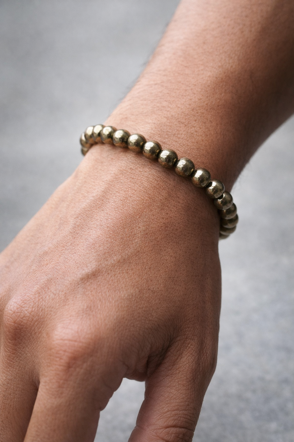 Raw Pyrite Bracelet – Natural Crystal Healing Bracelet