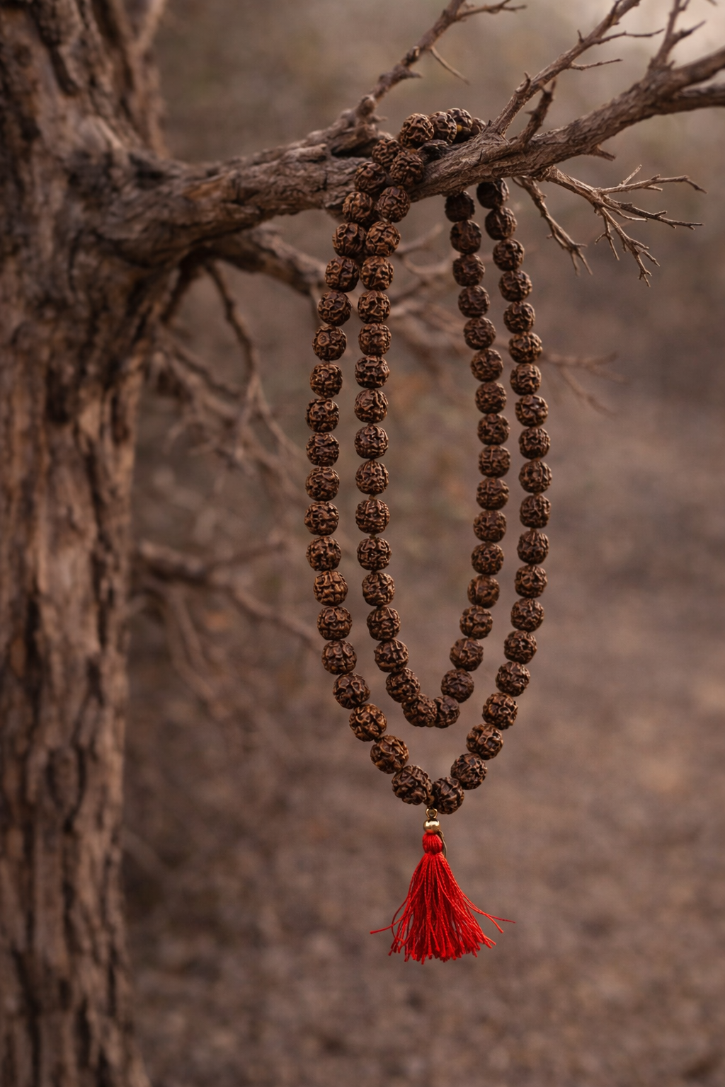 5 Mukhi Black Rudraksha Mala | 108 Beads | Original Certified