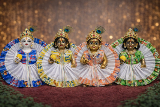 Vrinda Shringar Poshak 💛 — Size 0 | Pack of 4