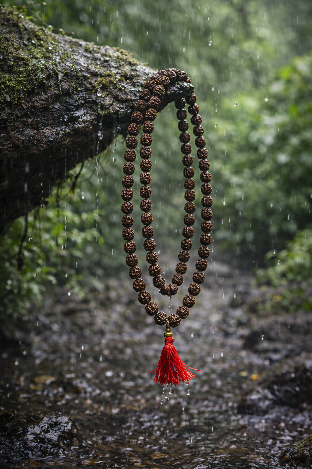 5 Mukhi Black Rudraksha Mala | 108 Beads | Original Certified