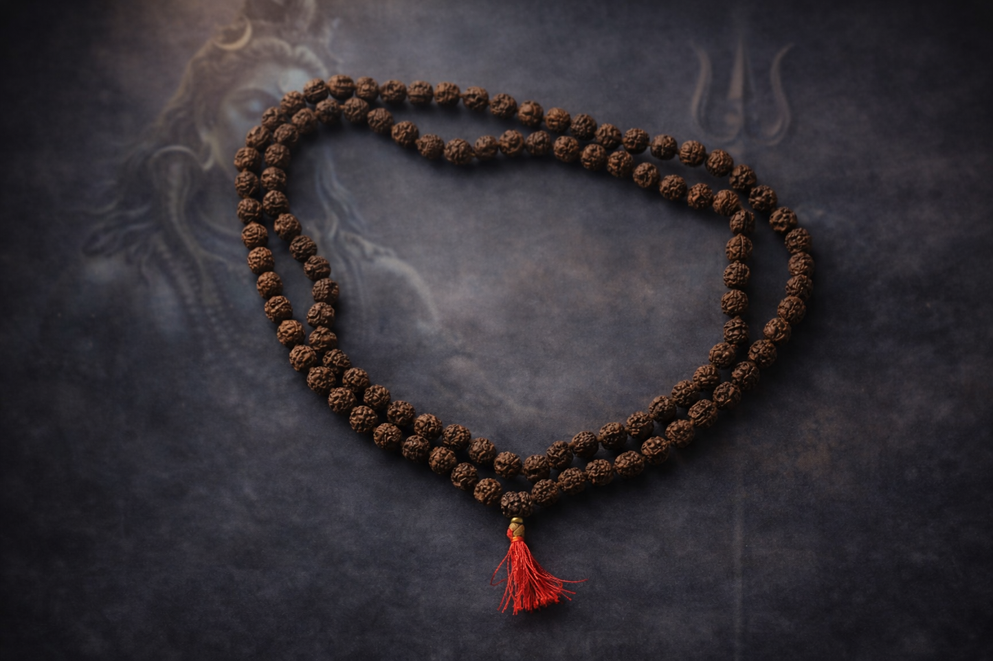 5 Mukhi Black Rudraksha Mala | 108 Beads | Original Certified